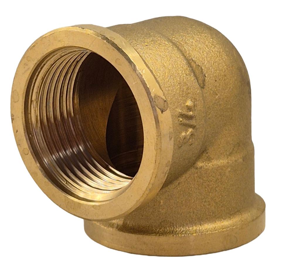 messing draadknie 3/4" bsp binnendraad