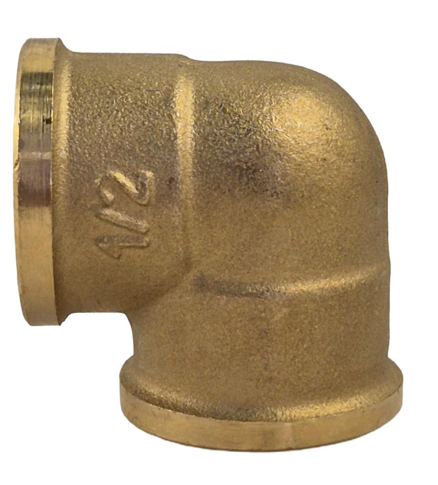 messing draadknie 1/2" bsp binnendraad