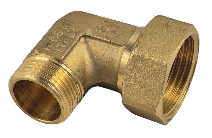 haakse tweedelige koppeling 1" bsp x 3/4" bsp