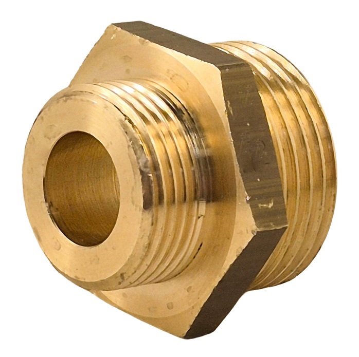 verloopnippel 1" x 3/4" bsp met extra dikke zitting