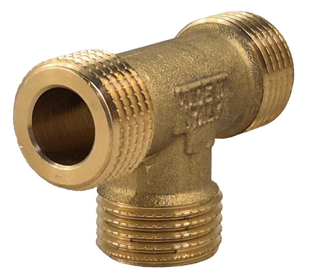 draad t-stuk 1/2" bsp