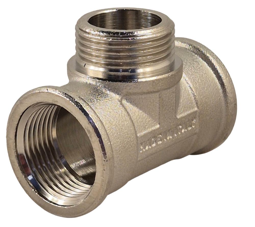 t-stuk 3/4" bsp binnendraad x 3/4" bsp buitendraad x 3/4" bsp binnendraad
