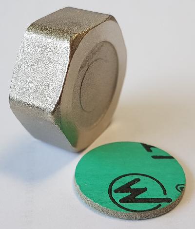 4pcs Brass Caps - 1 Inch Blind Caps, Female Thread Hose Caps, Hexagonal Cap with Washers for Tubes